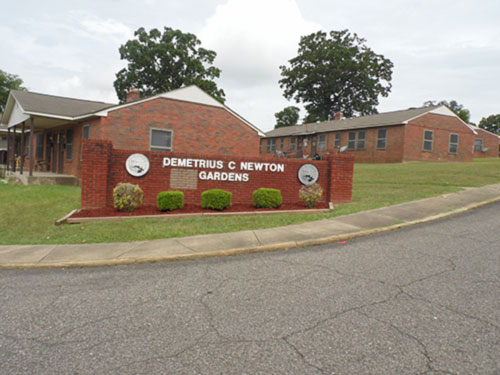 Demetrius Newton Gardens Sign